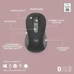 Logitech MK955 Signature Slim Wireless Keyboard & Mouse Combo – Quiet Typing, Graphite