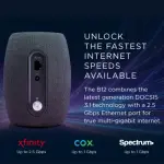 Motorola - B12 32 x 8 DOCSIS 3.1 Cable Modem - Black (B12-30-10)