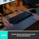 Logitech MX Mechanical Full-Size Wireless Keyboard - Tactile Switch - Graphite