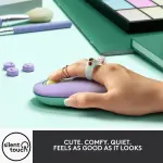Logitech - POP Mouse Bluetooth Optical Ambidextrous Mouse - Wireless - Daydream Purple (Mint) (910-006544)