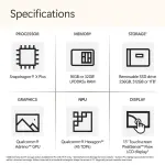 Microsoft Surface Pro 13" Copilot+ PC Bundle – Snapdragon X Plus 10-Core, 16GB RAM, 512GB SSD, Black (Device + Keyboard)