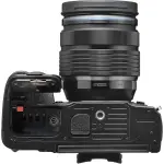 Olympus OM SYSTEM OM-1 4K Mirrorless Camera with Lens – Black