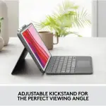 Logitech - Combo Touch Keyboard Folio for Apple iPad 10.2" - Graphite (920-009608)