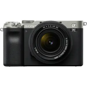 Sony Alpha 7C Full-Frame Mirrorless Camera with 28-60mm Lens – Silver