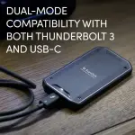 SanDisk Professional - PRO-G40 2TB Portable SSD External NVMe Thunderbolt 3 and USB-C - Black