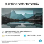 HP 27" FHD 100Hz IPS Monitor with Adjustable Height – Silver & Black