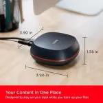 SanDisk - 8TB Desk Drive USB Type-C Desktop External SSD - Black (SDSSDT40-8T00-NA25)