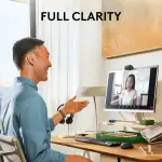 Logitech Brio 100 1080p Webcam for Meetings & Streaming – Graphite