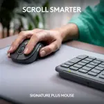 Logitech MK955 Signature Slim Wireless Keyboard & Mouse Combo – Quiet Typing, Graphite