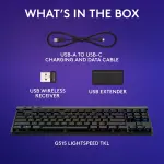 Logitech - G515 LIGHTSPEED TKL Wireless Mechanical Tactile (Brown) Switch Gaming Keyboard - Black (920-012423)