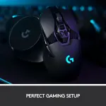 Logitech - G903 LIGHTSPEED Wireless Optical Gaming Ambidextrous Mouse - Wireless - Black (910-005670)