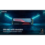 Samsung with Heatsink 2TB 990 PRO PCIe 4.0 x4 M.2 Internal SSD