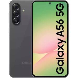 SAMSUNG Galaxy A56 5G, 128GB + 8GB, 6.6" 120Hz, 50MP Triple, Unlocked, Awesome Graphite