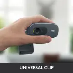 Logitech C270 Webcam with Noise-Reducing Mic – Black