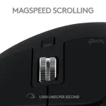 Logitech MX Master 3S for Mac Bluetooth Laser Mouse with Ultrafast Scrolling – Space Gray