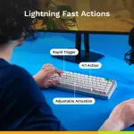Glorious - GMMK 3 PRO HE 75% Wireless Hall-Effect Linear Switch Gaming Keyboard- Silver (GLO-GMMK3-PRO-75-PB-HE-WL-S-US)