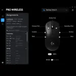 Logitech PRO Wireless Gaming Mouse - RGB, Ambidextrous - Black