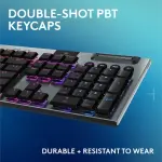 Logitech - G915 X LIGHTSPEED Full-size Wireless Mechanical GL Blue Clicky Switch Gaming Keyboard for PC/Mac - Black (920-012704)