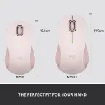 Logitech - Signature M550 Bluetooth Optical Ambidextrous Mouse with Silent Clicks - Wireless - Rose