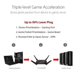 ASUS - ROG Rapture GT-AX6000 Dual-Band Wi-Fi 6 Router - Black (GT-AX6000)