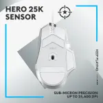 Logitech - G502 X Wired USB Optical Gaming Mouse with HERO 25K Sensor - Wired - White (910-006144)