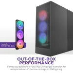 NZXT - H7 Flow 2024 Mid-Tower ATX PC Case with RGB Fans - Black