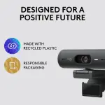 Logitech - Brio 500 1920x1080p Webcam with Privacy Cover - Graphite (960-001493)