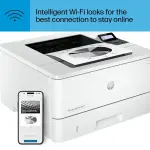 HP - LaserJet Pro 4001dw Wireless Black-and-White Laser Printer - White (LASERJET PRO 4001DW/2Z601F#BGJ)