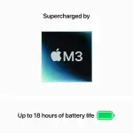 Apple - MacBook Air 13-inch Laptop - M3 chip Built for Apple Intelligence - Midnight (MRXW3LL/A)