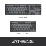 Logitech MX Mechanical Full-Size Wireless Mechanical Keyboard with Linear Switches and Backlit Keys for Windows/macOS - Graphite