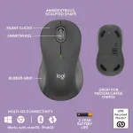 Logitech MK670 Wave Keys Ergonomic Wireless Keyboard & Mouse Combo – Graphite