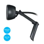 Logitech C270 Webcam with Noise-Reducing Mic – Black