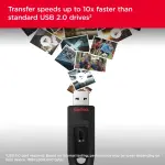 SanDisk Ultra 128GB USB 3.0 Flash Drive – Black