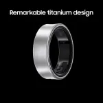 Samsung - Galaxy Ring – Size Before You Buy – Size 7 - Titanium Silver (SM-Q507NZSAXAR)