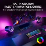 Razer Nommo V2 2.1 PC Gaming Speakers with Subwoofer (3 Piece) - Black
