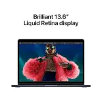 Apple - MacBook Air 13-inch Laptop - M3 chip Built for Apple Intelligence - Midnight (MRXW3LL/A)