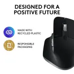 Logitech MX Master 3S for Mac Bluetooth Laser Mouse with Ultrafast Scrolling – Space Gray