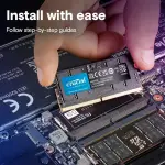 Crucial - 32GB Kit (2x16GB) DDR5 5600MHz C46 SODIMM Laptop Memory - Black (CT2K16G56C46S5)