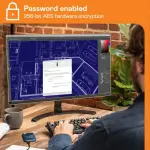 WD - My Passport 1TB External -USB Type-C Portable SSD - Blue (WDBAGF0010BBL-WESN)