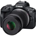 Canon EOS R100 4K Mirrorless Camera with RF-S 18-45mm & 55-210mm Lenses – Black