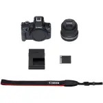 Canon EOS R50 4K Mirrorless Camera with RF-S 18-45mm Lens – Black