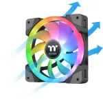 Thermaltake SWAFAN EX 12 RGB PC Cooling Fan (3-Pack) TT Premium Edition - Black
