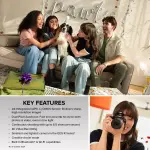 Canon EOS R100 4K Mirrorless Camera with RF-S 18-45mm & 55-210mm Lenses – Black