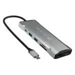 j5create 4K60 USB-C Triple-Monitor Dock- Space Grey
