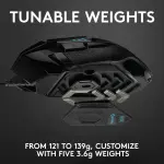 Logitech G502 HERO Wired Optical Gaming Mouse with RGB – Black
