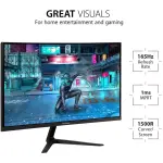 ViewSonic - OMNI VX2718-PC-MHD 27" LCD Curved FHD Adaptive Sync Gaming Monitor (DisplayPort and HDMI) - Black