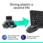 Logitech - MK120 Full-size Wired Membrane Keyboard and Mouse Bundle - Black (920-002565)