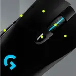 Logitech - G703 LIGHTSPEED Optical Gaming Mouse - Wireless - Black