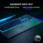 Razer - Ornata V3 X Full-Size Wired Membrane Gaming Keyboard - Black (RZ03-04470200-R3U1)