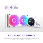 NZXT Kraken Elite 280mm RGB Liquid Cooler with 60FPS Display - White